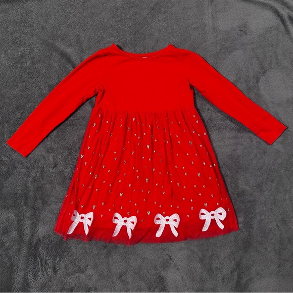 Hanna Andersson Other - Hanna Anderson Red Tulle Holiday Dress 110 / 5 girls